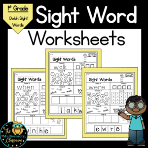 Dolch Sight Words: First Grade Worksheets