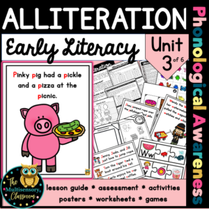 Alliteration and Beginning Sounds (Phonological Awareness: Unit 3)
