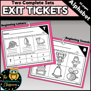 Exit Tickets: Alphabet