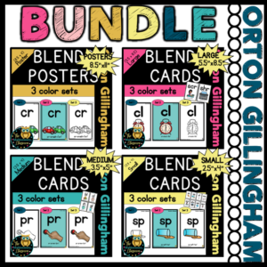 Orton Gillingham Blends Cards: Bundle
