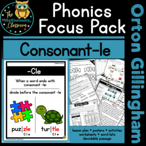 Consonant-le Resources (TMC Phonics Focus Pack- 6.5-6.7)