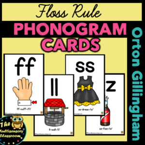 Floss Rule Phonogram Cards
