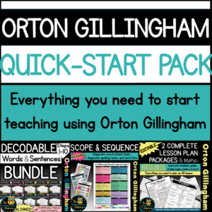 Orton Gillingham Quick Start Pack