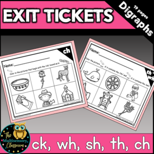 Exit Tickets: Digraphs
